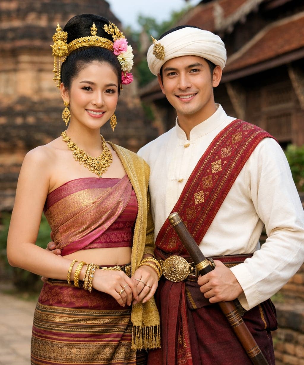 การแต่งกายล้านนาแบบดั้งเดิม เสื้อม่อฮ่อมและผ้าซิ่นทอมือ